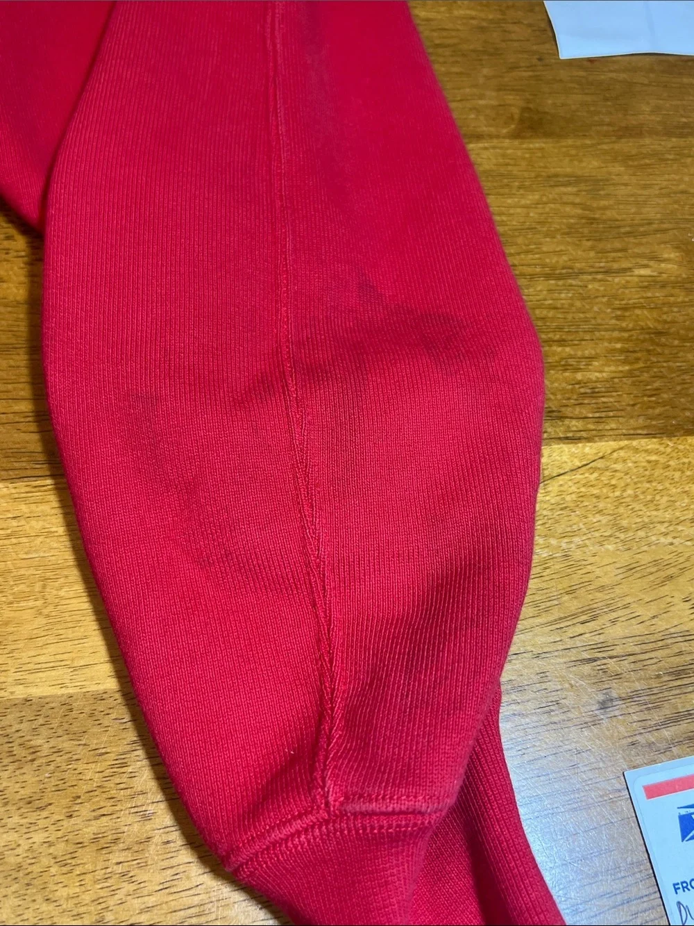 Jordan Red Crewneck Sweatshirt with White Air Jordan Logo Size SMALL
